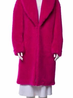 Apparis Fuchsia Teddy Faux-Fur Coat